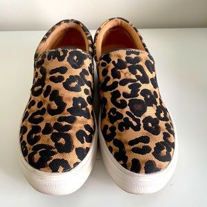 Steve Madden - Cheetah Slip on Sneakers! Size 6.5